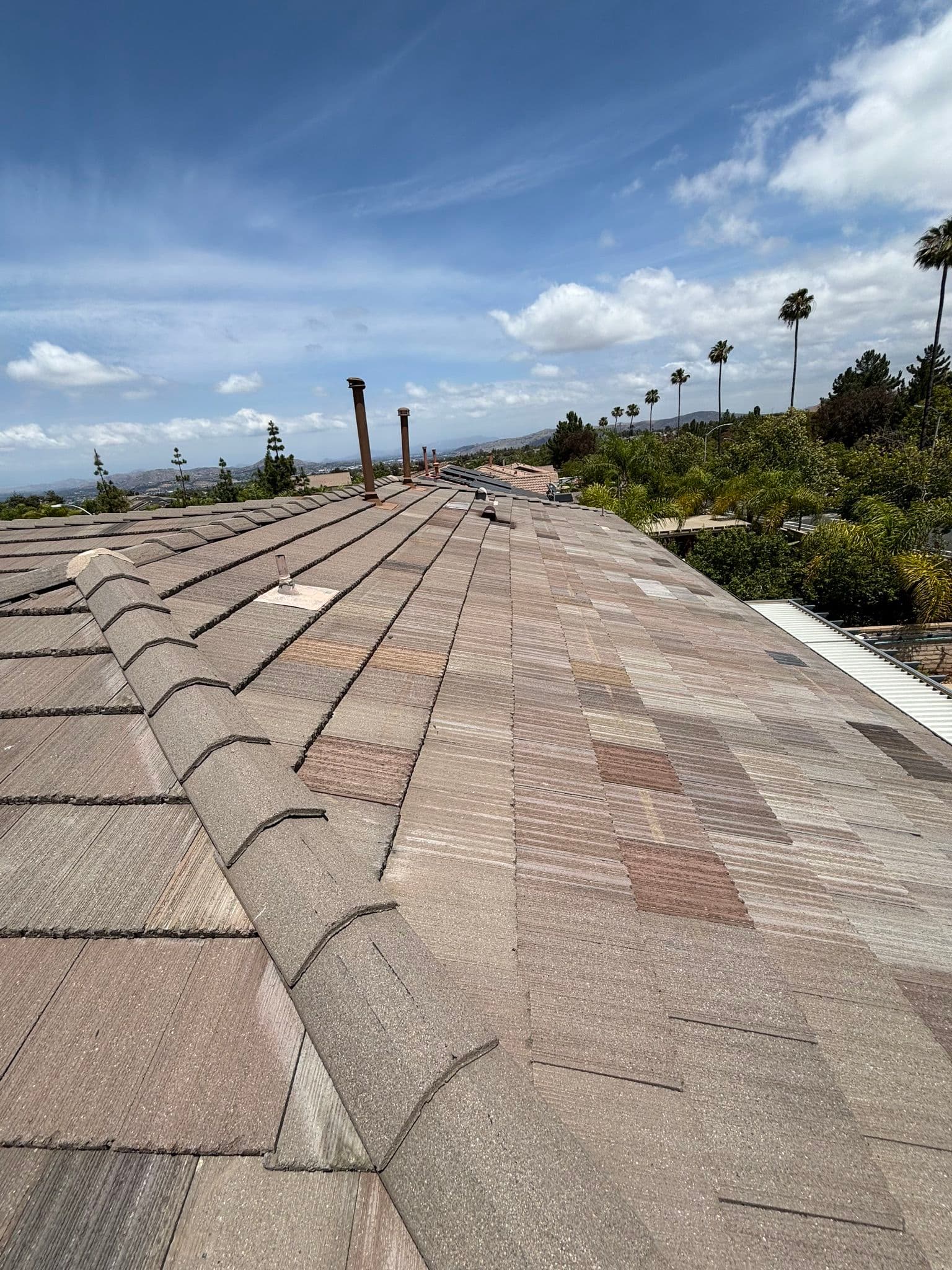 Gallery photos for Tile Roof Repair Done Right - Broken Tiles Replaced and Sealed: Image #1