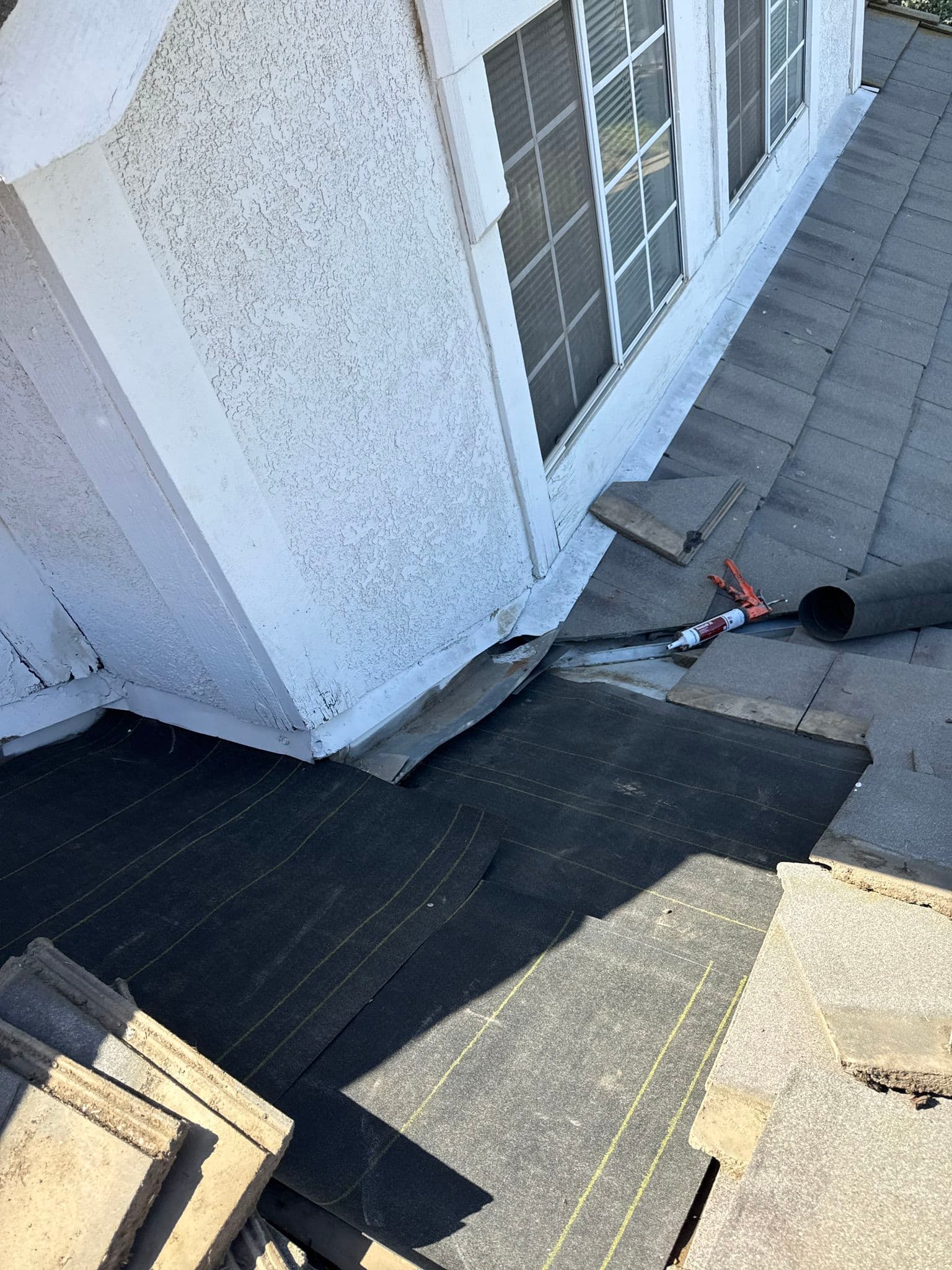 Gallery photos for Tile Roof Leak Repair with New Underlayment and Valley Reset: Image #2
