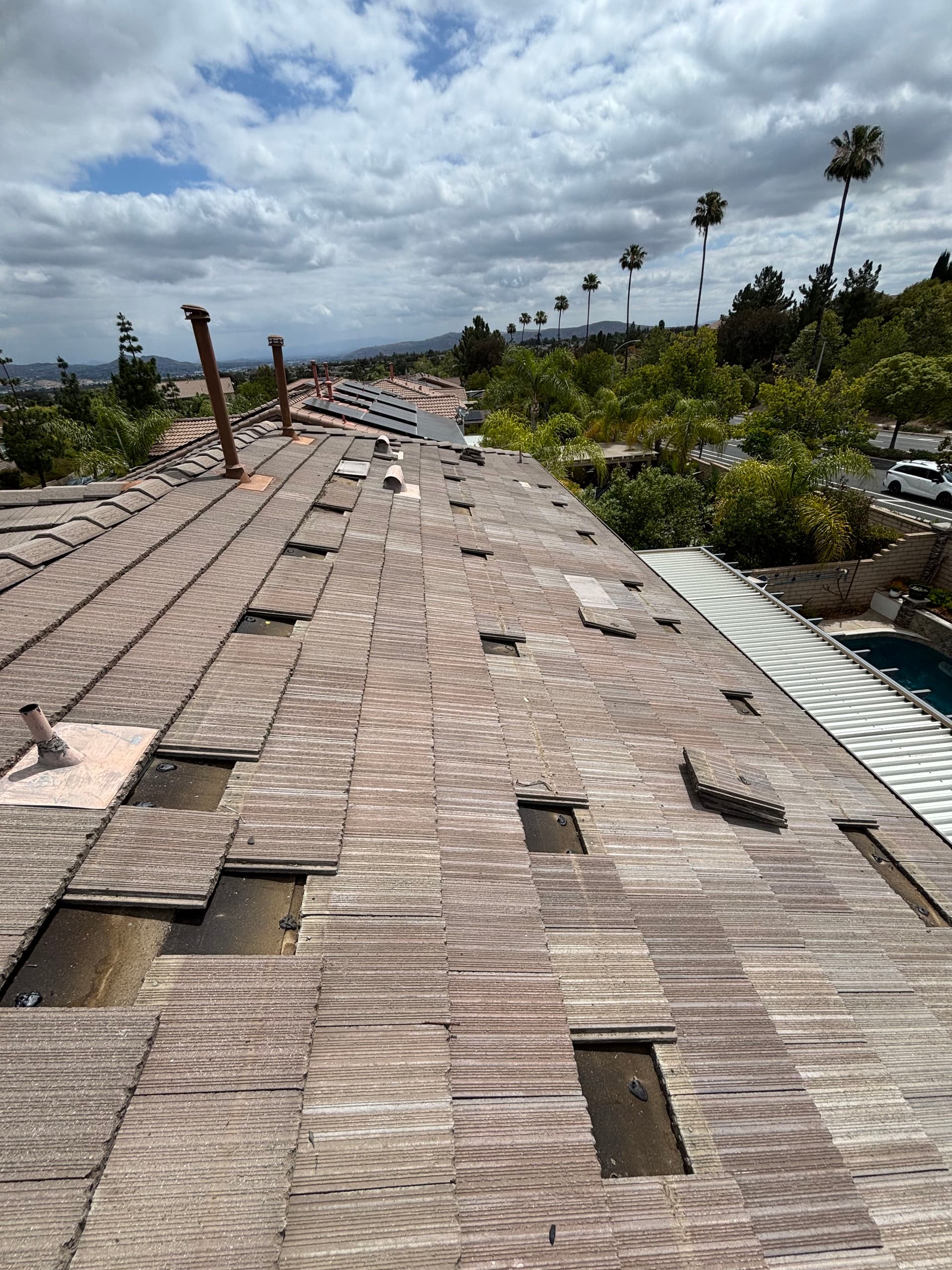 Gallery photos for 100 Broken Tiles Replaced on This Tile Roof Repair: Image #2