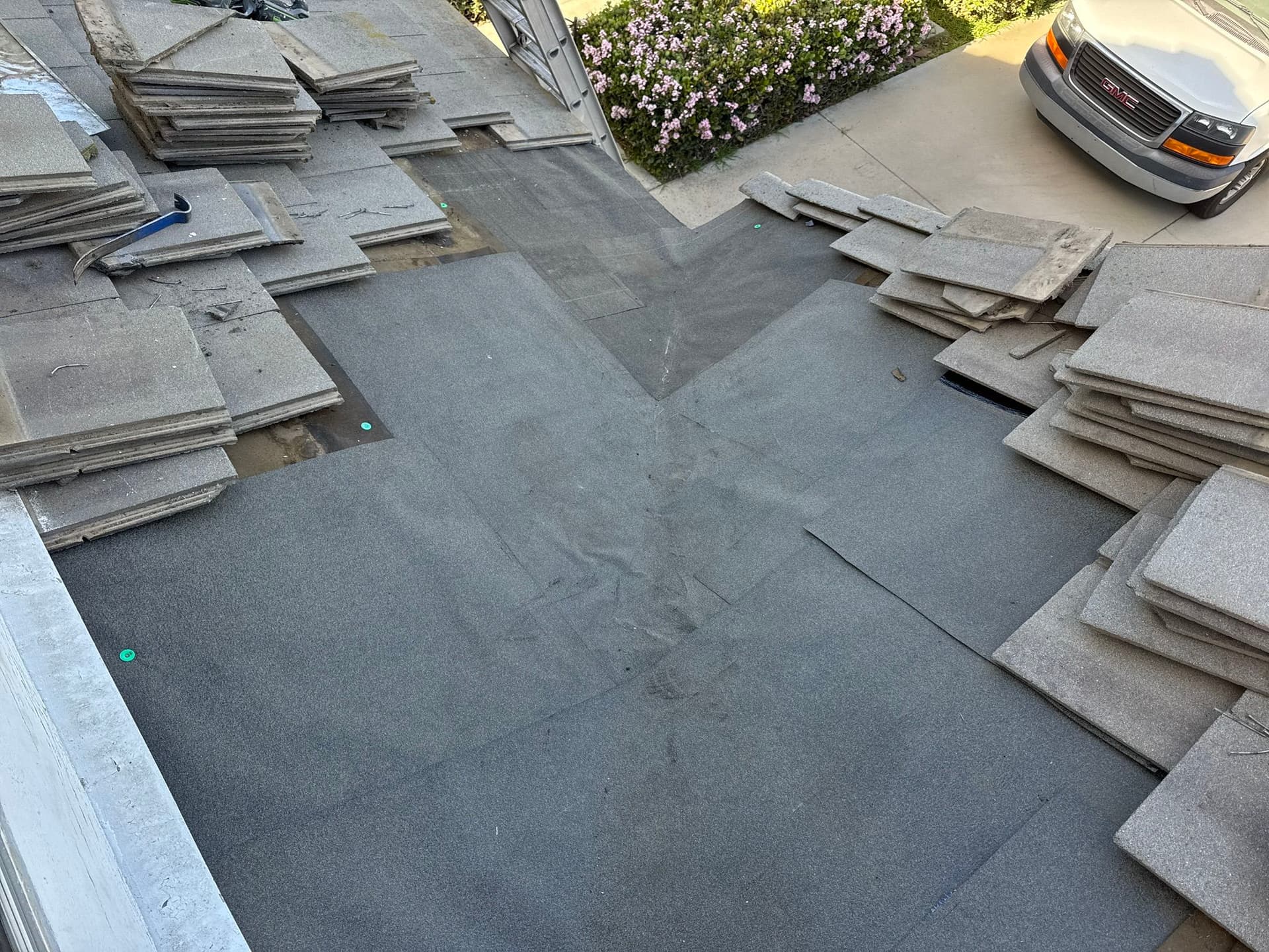 Gallery photos for Tile Roof Leak Repair with New Underlayment and Valley Reset: Image #5