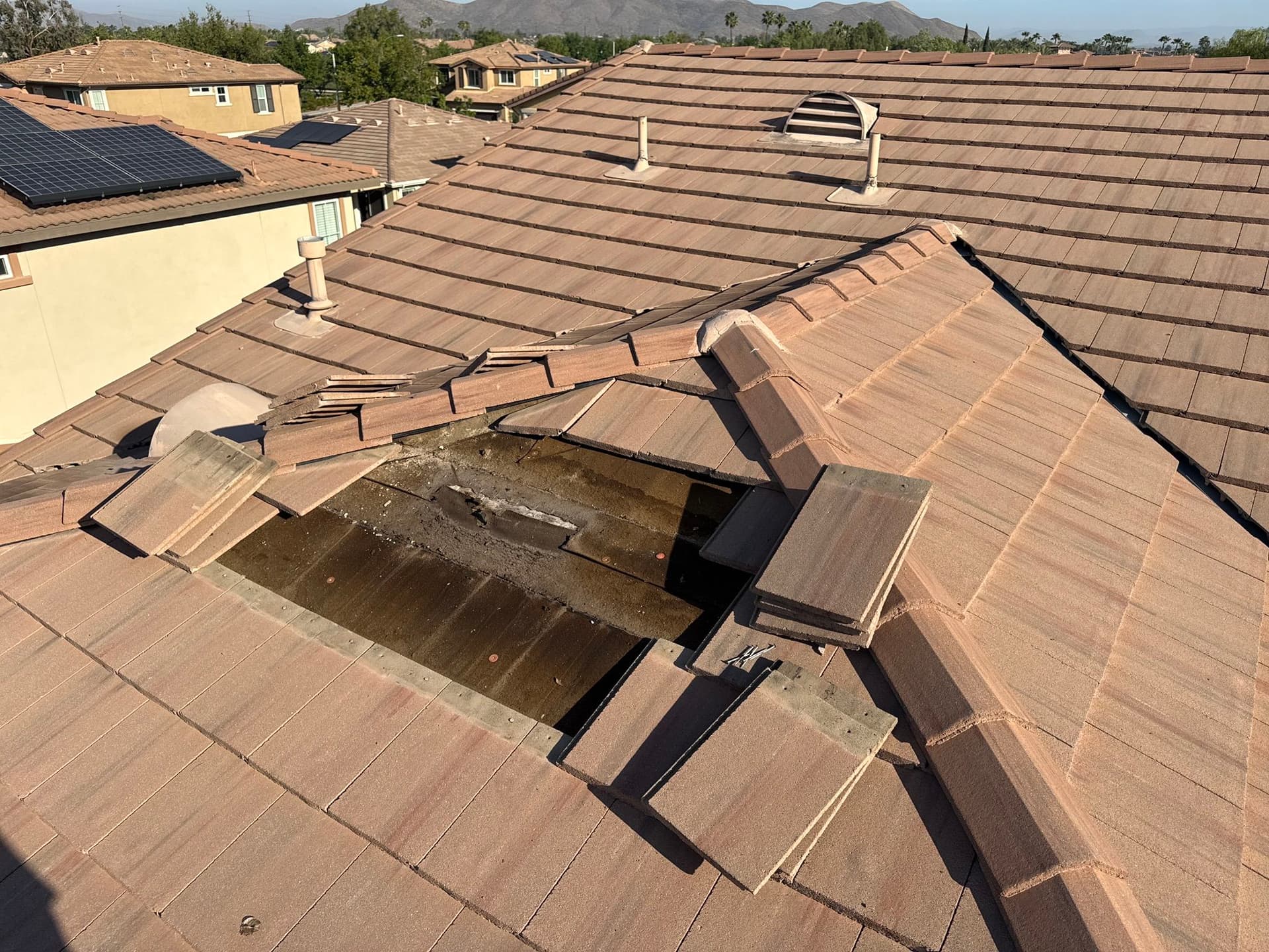 Gallery photos for Tile Roof Repair That Stopped a Leak Before It Got Worse: Image #3