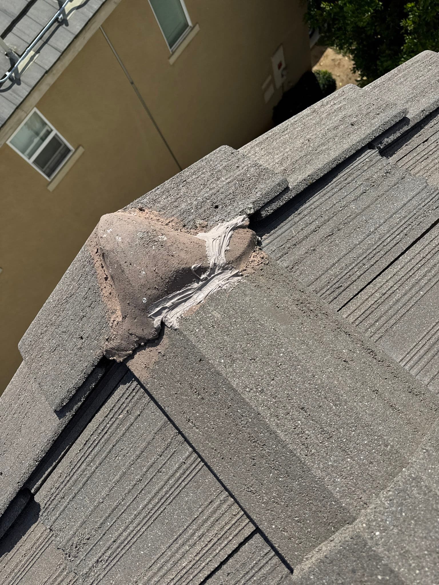Gallery photos for Flat Tile Roof Repair Done Right - Slipped Tiles, Cracked Mortar and More: Image #3