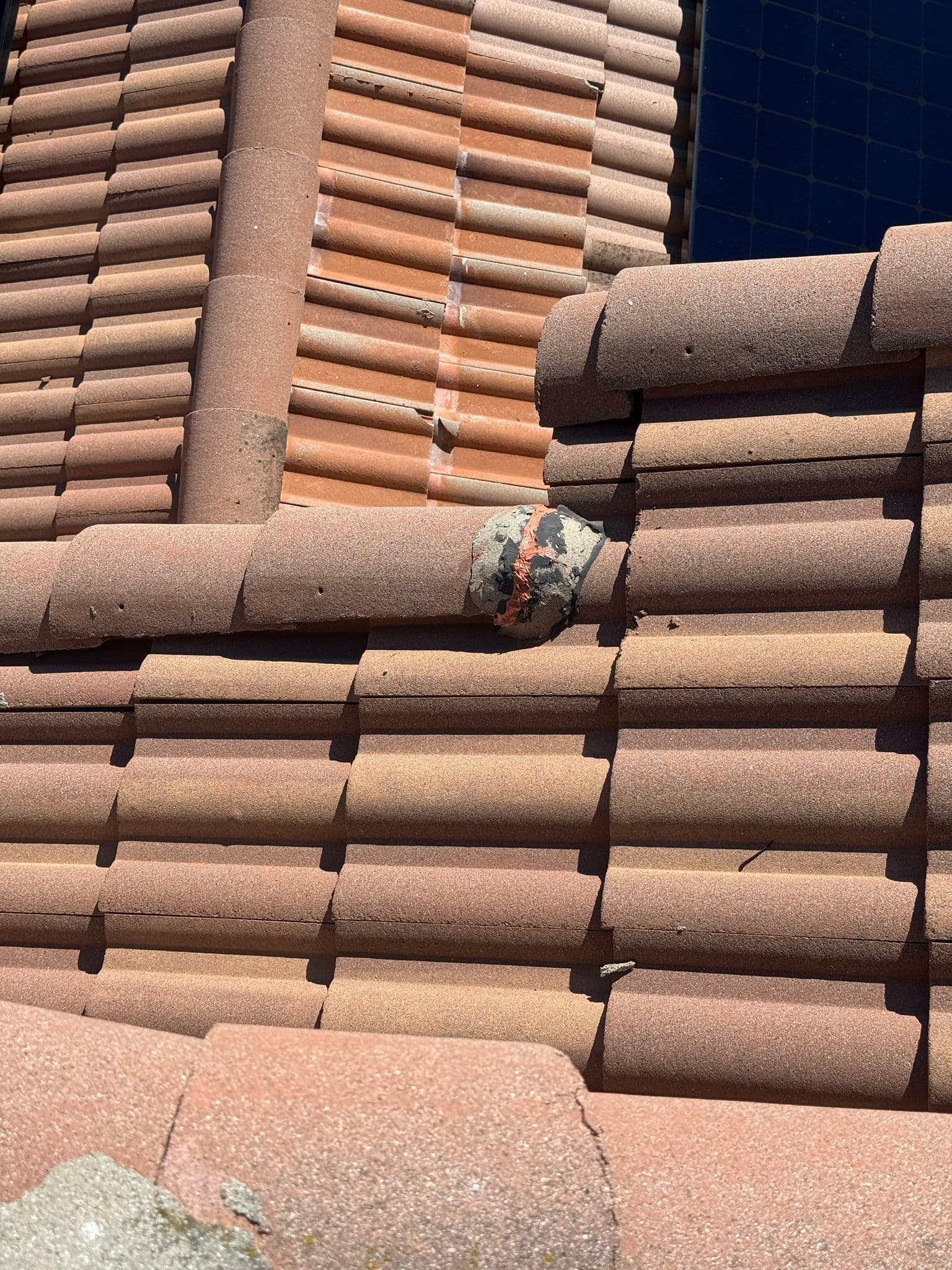 Gallery photos for Tile Roof Repair Done Right - Cracked Tiles, Seals, and Mortar All Addressed: Image #1