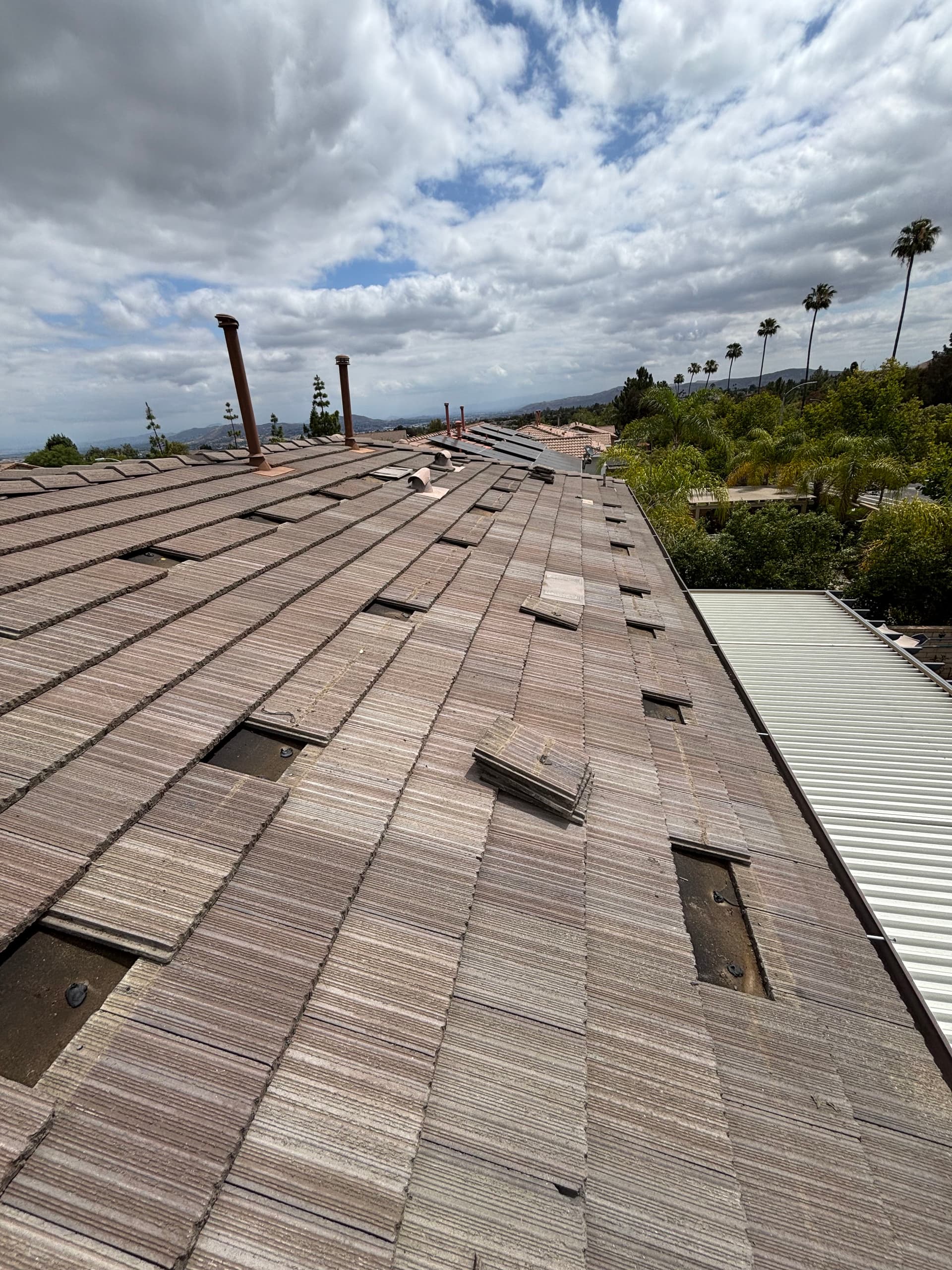 Gallery photos for 100 Broken Tiles Replaced on This Tile Roof Repair: Image #1