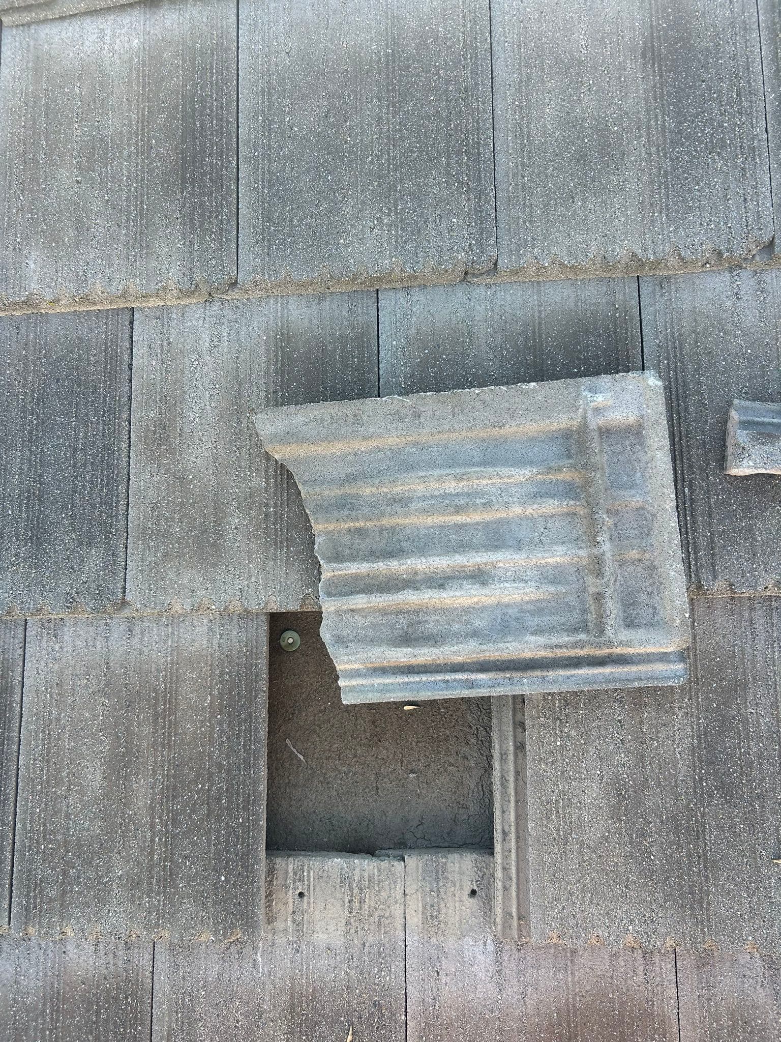 Gallery photos for Flat Tile Roof Repair Done Right - Slipped Tiles, Cracked Mortar and More: Image #4