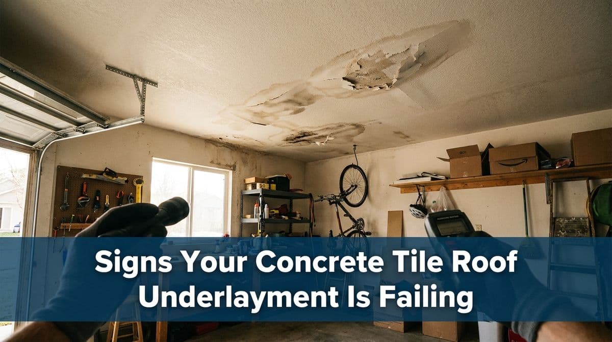 Featured post - Signs Your Concrete Tile Roof Underlayment Is Failing